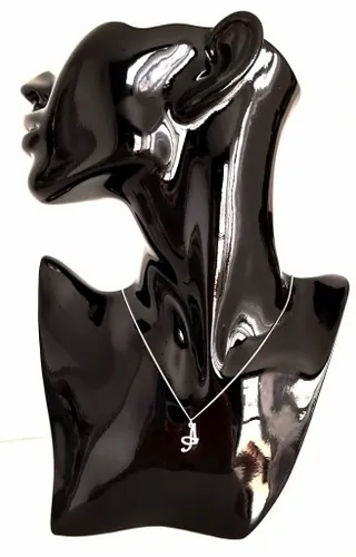 Naszyjnik srebrny z LITERKĄ A łańcuszek pancerka pudełko 45 cm na Arena.pl