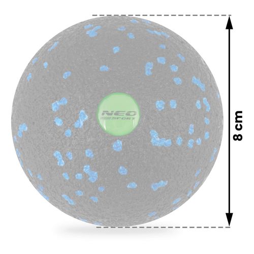 Piłka do masażu i fitness NS-965 czarno-niebieska na Arena.pl