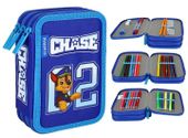 TRZYKOMOROWY PIÓRNIK SZKOLNY PSI PAW PATROL Chase z WYPOSAŻENIEM 30 element