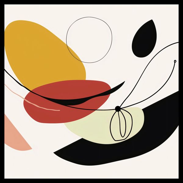Plakat 60x60cm Geometryczna Krzywizna zdjęcie 2