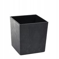 ZESTAW 3x DONICA DONICZKA KWIETNIK OGRÓD CZARNY POŁYSK BETON WKŁAD 30x30cm
