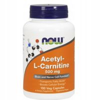 NOW Acetyl L-carn 500mg - 100 kapsułek