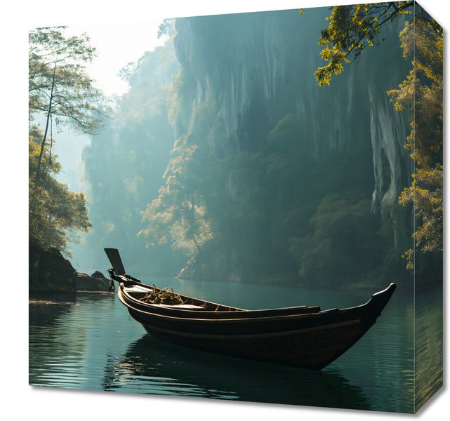 Obraz 40x40cm Samotność na Tafli zdjęcie 1