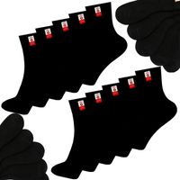 10x Skarpety Damskie MEDYCZNE Długie BAWEŁNA 97% Skarpetki Czarny 38-41