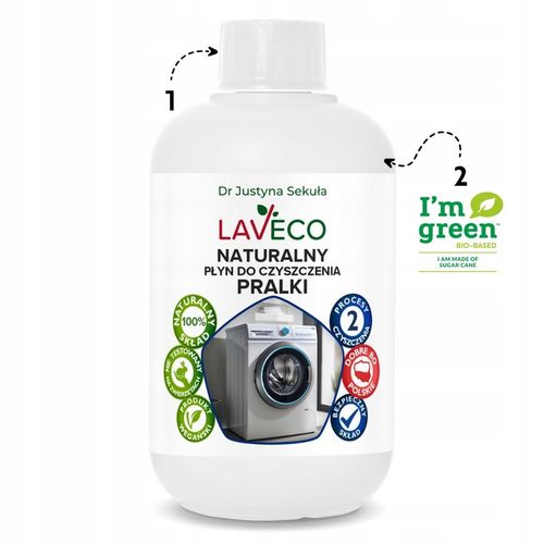 NATURALNY PŁYN DO CZYSZCZENIA PRALKI - usuwa zapach, tłuszcz, kamień na Arena.pl