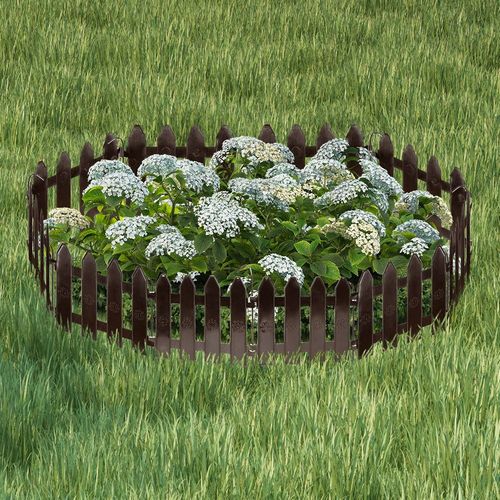 Płotek ogrodowy brązowy 20x15 cm 10 szt. na Arena.pl