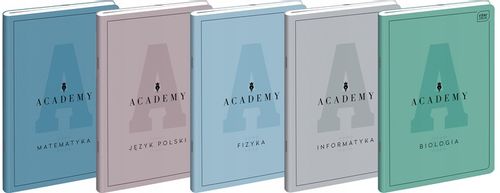 Zestaw zeszytów tematycznych Academy A5 INTERDRUK 9 sztuk + notes A6 gratis na Arena.pl