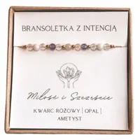 Bransoletka z Intencją Miłość i Szczęście, amulet talizman dla kobiety