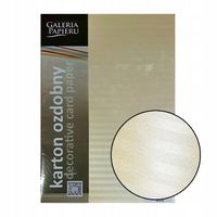 KARTON OZDOBNY BALI KREMOWY 20SZT 220G GALERIA PAPIERU