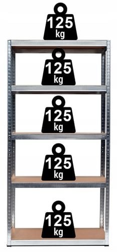 REGAŁ MAGAZYNOWY GARAŻOWY METALOWY WARSZTATOWY OCYNK 2W1 MDF 150cm na Arena.pl