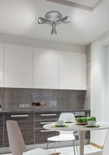 Picardo plafon 3x40W E14 szaro srebrny na Arena.pl