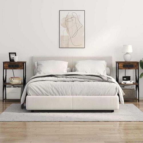 Szafka Nocna z półką Wędzony dąb 41 x 31 x 76 cm na Arena.pl