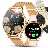 Smartwatch JG Smart FUNKCJONALNY SMARTWATCH ZESTAEW złoty