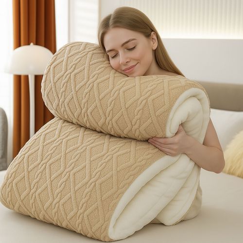 KOŁDRA CIEPŁA ZIMOWA PUSZYSTA 150X200 4,2 KG KHAKI na Arena.pl