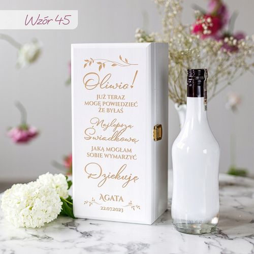 PODZIĘKOWANIE DLA ŚWIADKOWEJ SKRZYNKA NA ALKOHOL PREZENT DLA ŚWIADKOWEJ na Arena.pl