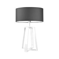 Lampka THOR abażur grafitowy stelaż biały