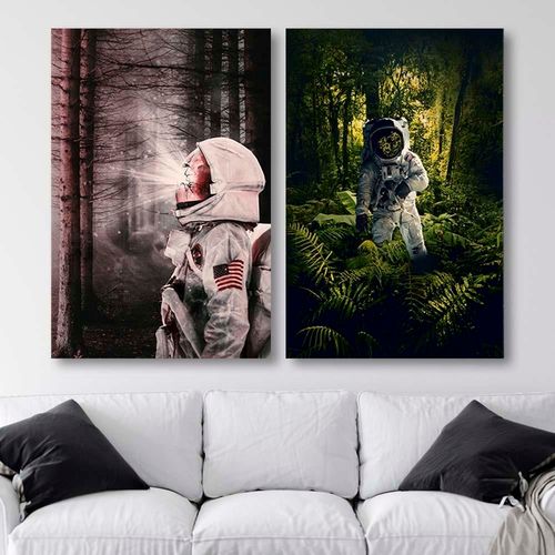 Deco Panel, Astronauta w lesie 40x60 na Arena.pl