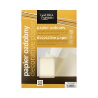 papier ozdobny gładki kremowy satynowany (50) 120g