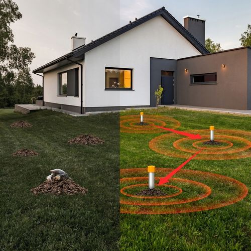 ODSTRASZACZ NA KRETY NORNICE WĘŻE TURKUCIE ODSTRASZACZ KRETÓW DO 1500 na Arena.pl