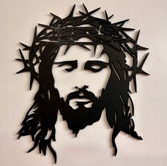 Nowoczesna dekoracja ścienna 3D Jezus - 25 cm zdjęcie 8