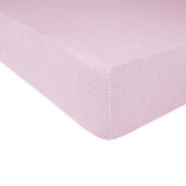 Prześcieradło frotte z gumką 120x200 kolor wrzos zdjęcie 4