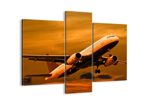 Obraz Na Płótnie - Samolot Start - 95X80 Cm - Cb95X80-0368 na Arena.pl