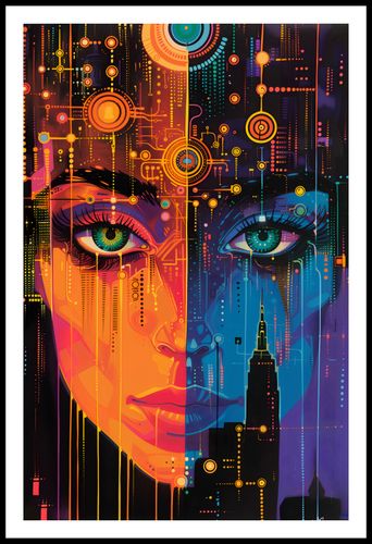 Plakat 56,6x86,4cm Cyfrowa Psyche na Arena.pl