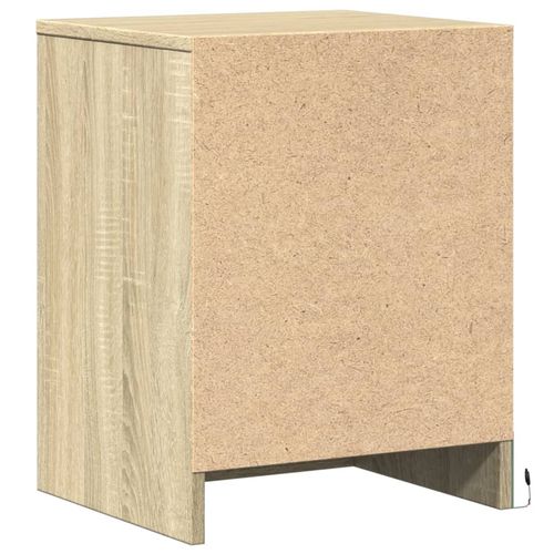 Szafka nocna z LED, kolor dąb sonoma, materiał drewnopochodny na Arena.pl