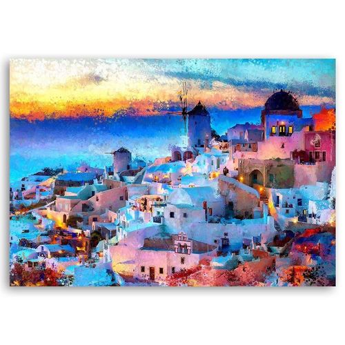 Deco Panel, Zachód słońca nad Santorini 60x40 na Arena.pl