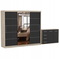 Zestaw ALBA I Szafa 250 Komoda FRIDA 01 135 półki SCZ PRODUCENT