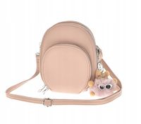 Maria C. torebka rowerówka portfel etui na telefon z brelokiem różowy MC755