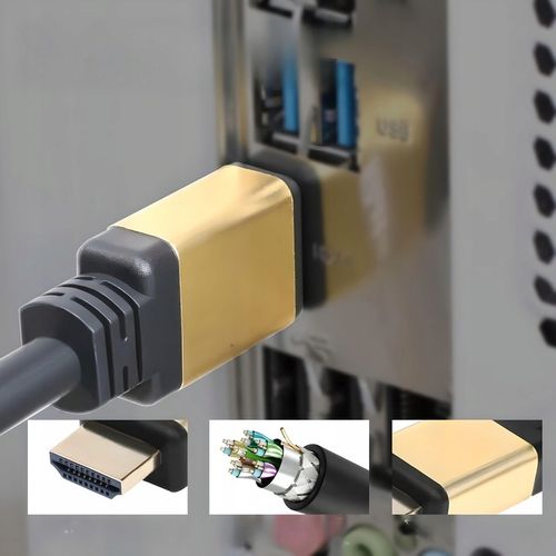 KABEL PRZEWÓD HDMI - HDMI 2.0 5M UHD 2160P 4K 60Hz 3D 48bit 18GBPS HDR 5M na Arena.pl