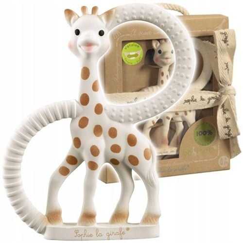 VULLI SOPHIE LA GIRAFE SO PURE gryzak naturalny dla niemowląt, kauczuk V185 na Arena.pl
