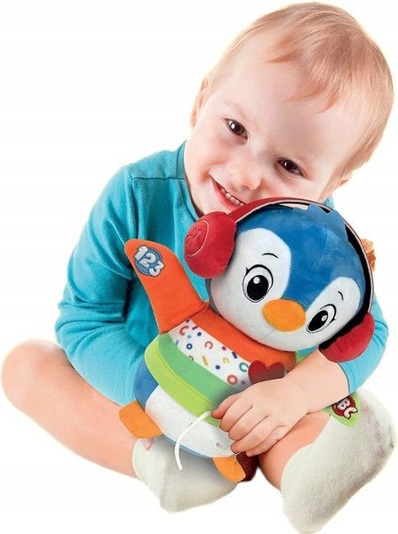 CLEMENTONI TAŃCZĄCY PINGWINEK INTERAKTYWNA MASKOTKA PLUSZAK DŹWIĘK ŚWIATŁO zdjęcie 5