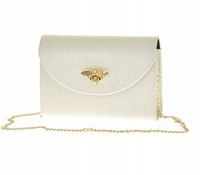 Laura Biaggi - torebka wizytowa na łańcuszku pszczoła złoty połysk P237