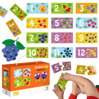 Puzzle Dodo Toys Dodo 24 Elementów Puzzle 12X2 Cyferki - Jagódki 116