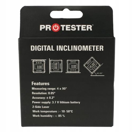 KĄTOMIERZ LASEROWY 4х90° CYFROWY POZIOMICA Z MAGNESEM INKLINOMETR na Arena.pl