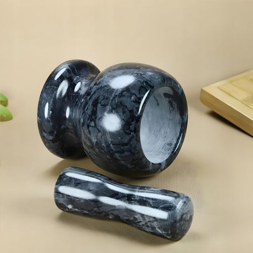 MOŹDZIERZ KUCHENNY KAMIENNY TŁUCZEK DO UCIERANIA PRZYPRAW ZIÓŁ na Arena.pl