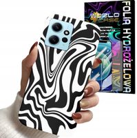 ETUI CASE DO XIAOMI NOTE 12S 4G - ABSTRAKCJA ZEBRA MODNE DLA KOBIET+FOLIA