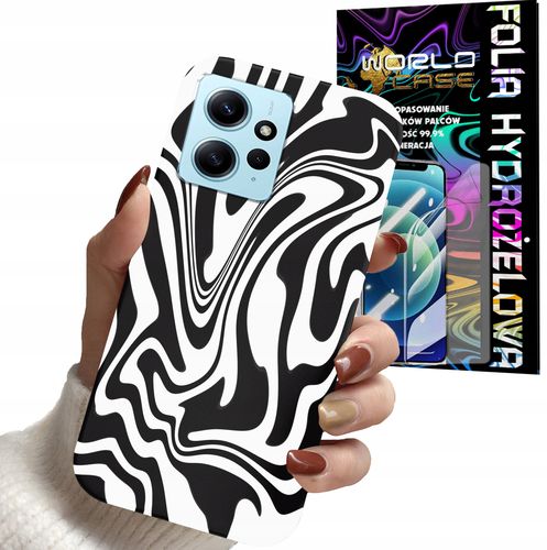 ETUI CASE DO XIAOMI NOTE 12S 4G - ABSTRAKCJA ZEBRA MODNE DLA KOBIET+FOLIA na Arena.pl