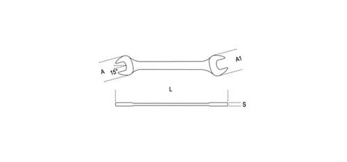klucz płaski dwustronny 19*22mm - be 55/19*22 na Arena.pl