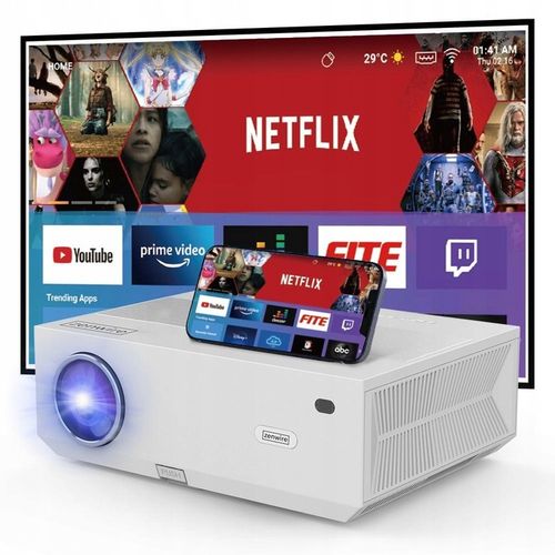 Projektor Rzutnik LED Android WiFi 5G SMART TV FULL HD 4K 13500lm Bluetooth na Arena.pl