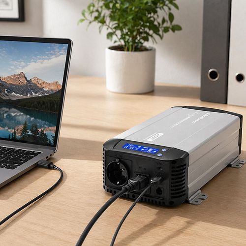 Qoltec przetwornica 12V/230V 1000W UPS na Arena.pl
