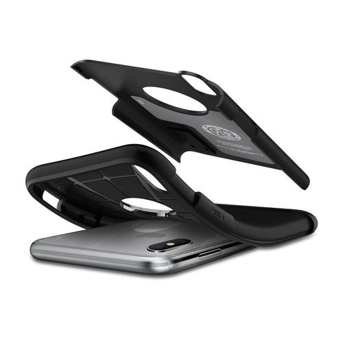 SPIGEN Slim Armor do iPhone X (czarny) na Arena.pl