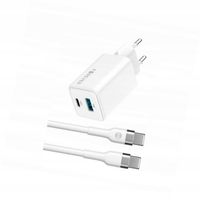 Szybka ładowarka GaN 45W 2 wejścia USB i USB-C z kablem do Motorola Edge 40