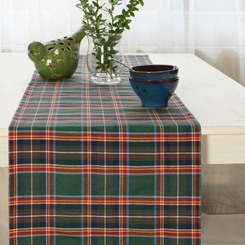 Bieżnik Świąteczny ZIELONA KRATA Boże Narodzenie Odświętny na stół 280cm na Arena.pl