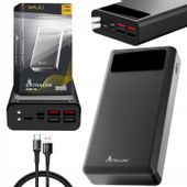 Powerbank Power bank 30000mAh + LATARKA LED