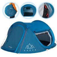 Lekki namiot kempingowy 3osobowy KADVA Tartuga SAMOROZKŁADAJĄCY TURYSTYCZNY