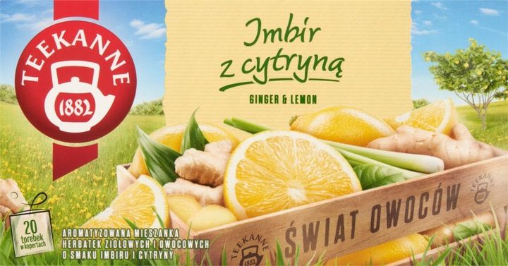Teekanne Orange&Ginger, Ginger&Lemon, Ginger Mango, Ginger Elderflower 4szt zdjęcie 10
