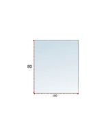 Podstawa szklana hartowana - szyba pod Piec lub Kominek 100x80 cm